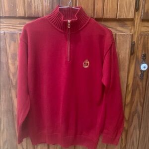Men’s Lauren Ralph Lauren 1/4 zip red sweater Size M